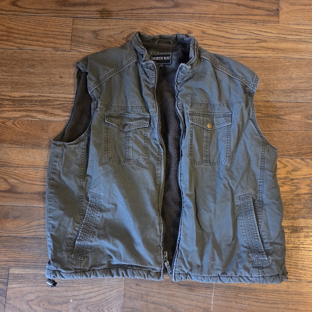 Men's Olive Utility Vest